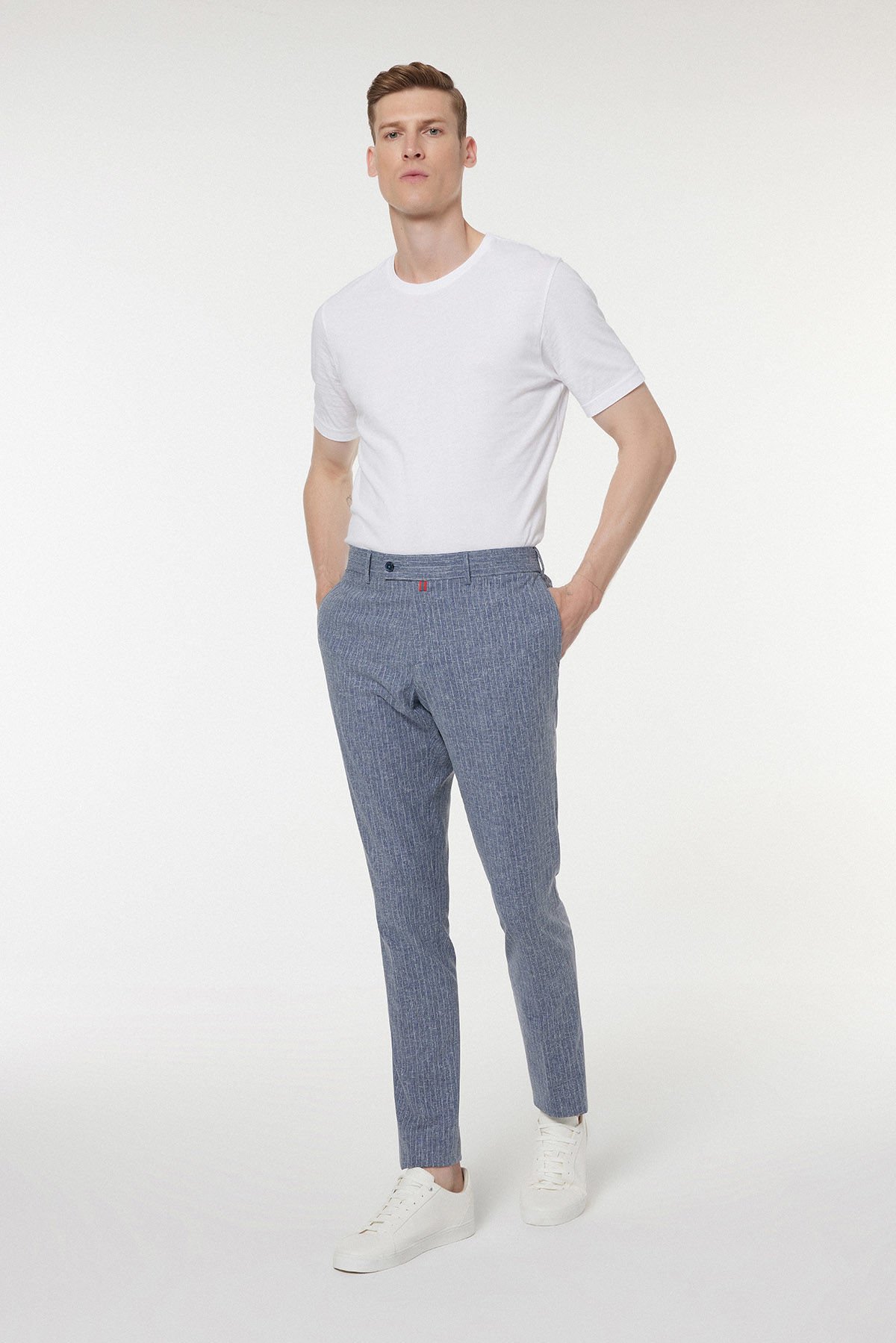  Gray Fabric Trousers 2853-2