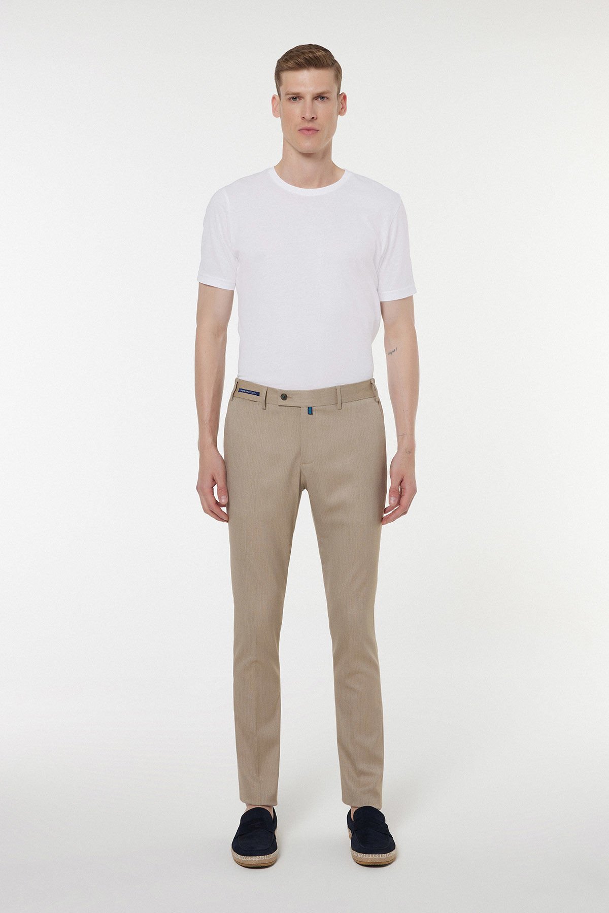  Beige Fabric Trousers 2850-2
