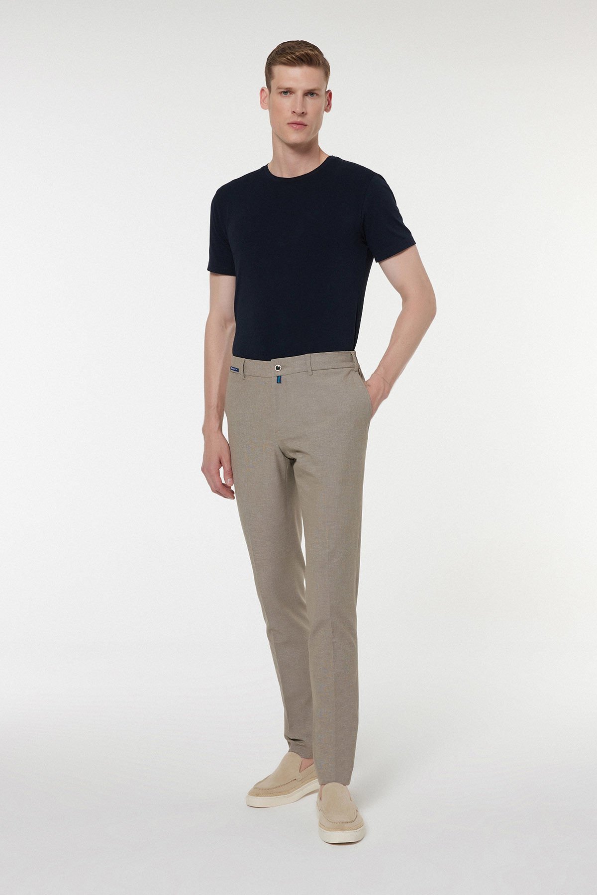  Beige Fabric Trousers 2828-1L