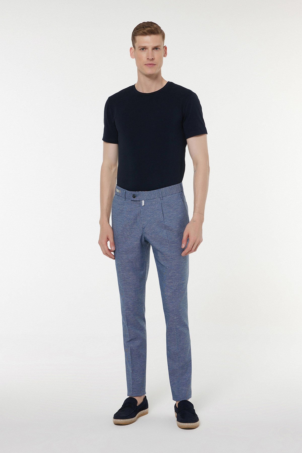  Blue Fabric Trousers 2762-1T