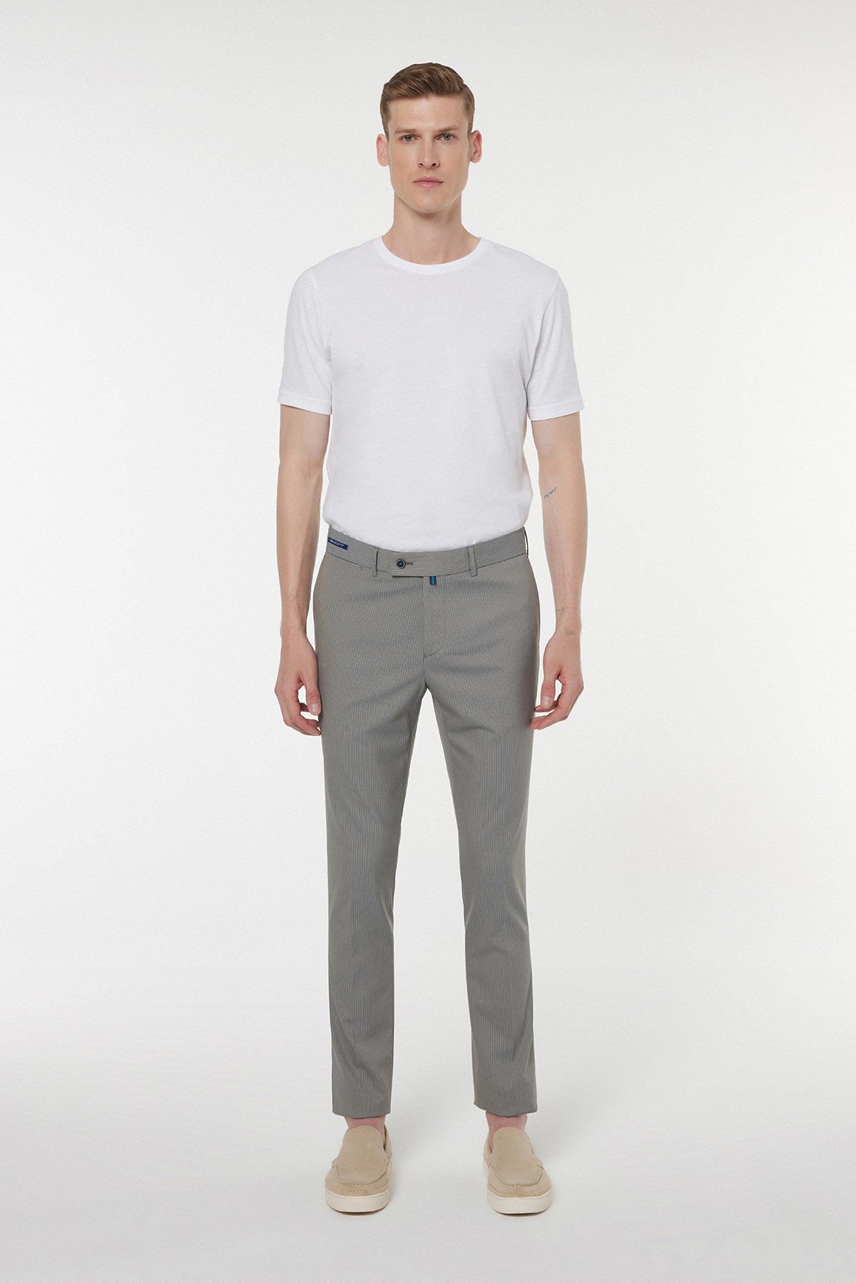 Gray Fabric Trousers 2747-1