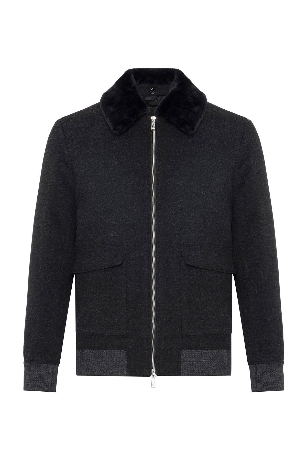 Andrea Nicolotti Gri Kaşmir Mont M18-2