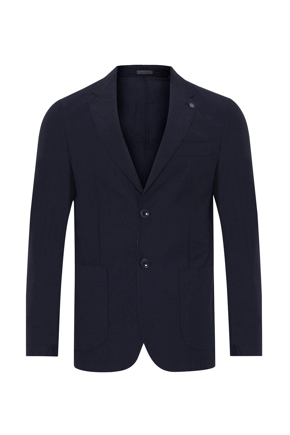 Andrea Nicolotti Yazlık Lacivert Cotton Ceket C20