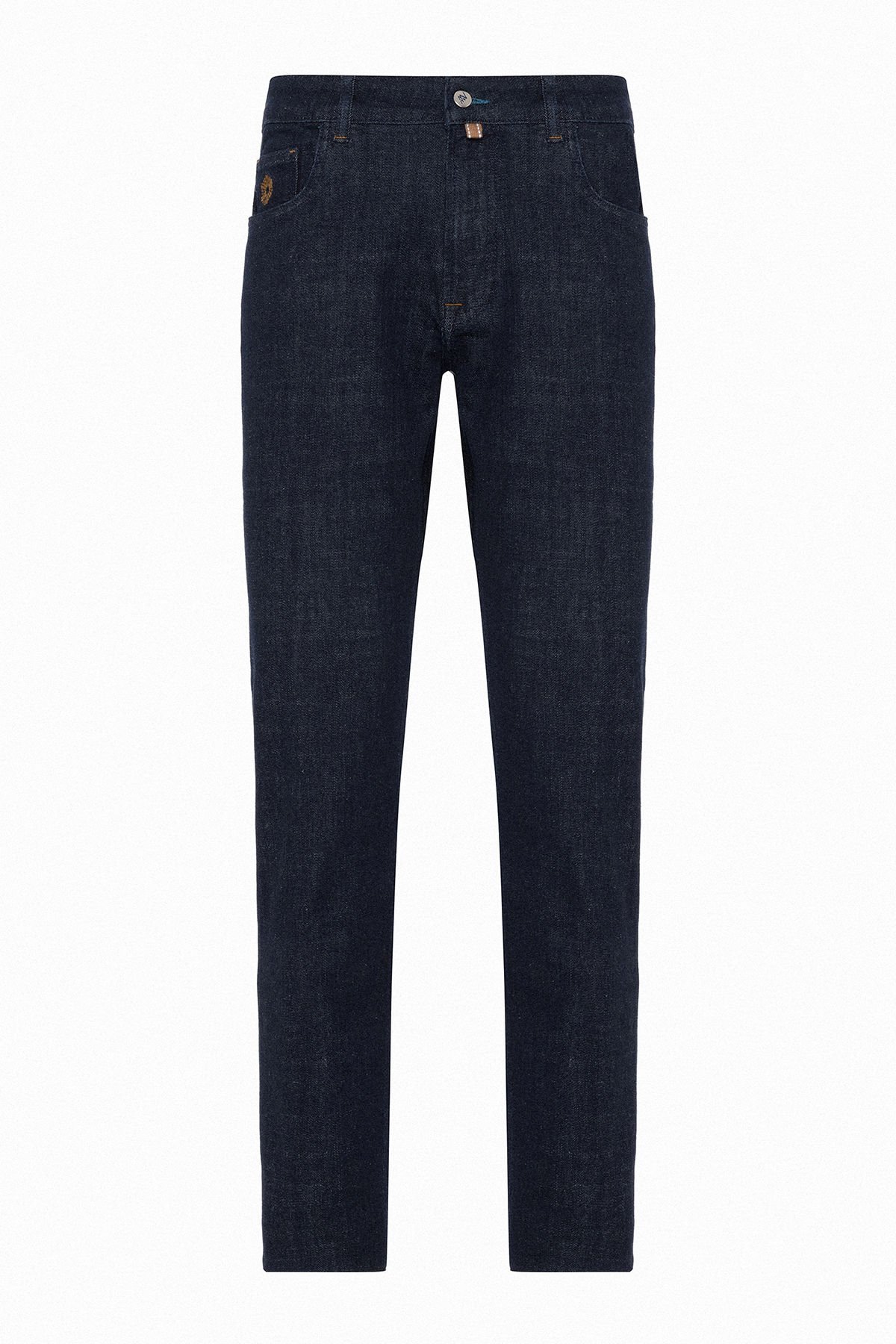 Koyu Lacivert 5 Cep Esnek Pamuklu Regular Fit Erkek Jean Pantolon