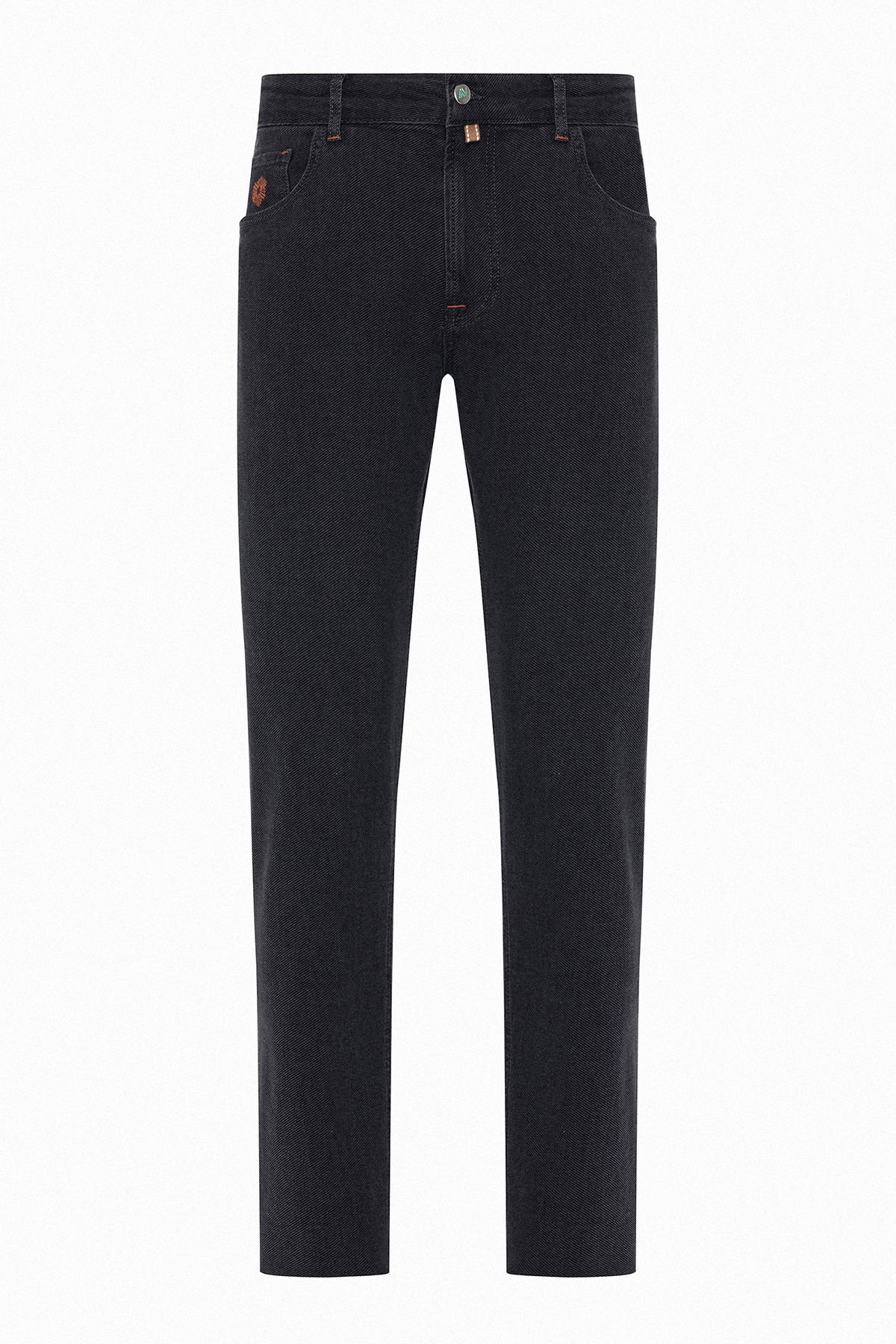 Siyah Esnek Pamuklu 5 Cep Regular Fit Erkek Jean Pantolon