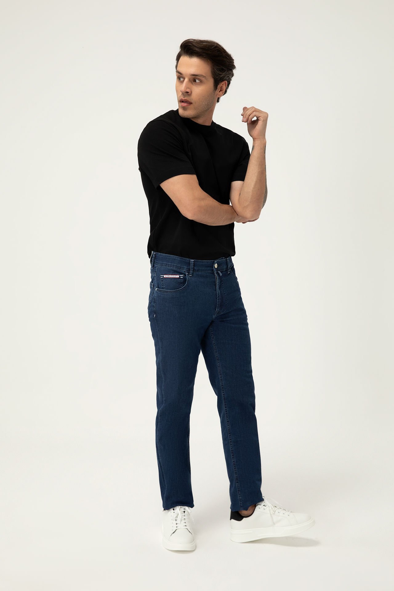 Navy Blue Jeans Trousers J18-1